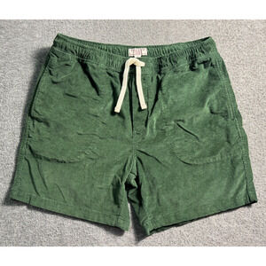 Wallace & Barnes Men’s Size Medium Dark Green Corduroy Shorts Preppy J Crew